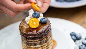 Pancakes Vegan Myrtilles