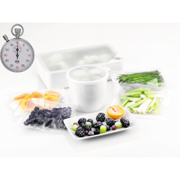 Afin de garantir la préservation de leurs vitamines, de leurs saveurs et de leurs qualités nutritionnelles, les aliments frais doivent être congelés aussi rapidement que possible. Ce réfrigérateur/congélateur dispose de la fonction FastFreeze, qui réduit la température jusqu'à un niveau adapté pour congeler vos aliments frais avant de revenir automatiquement au réglage standard.