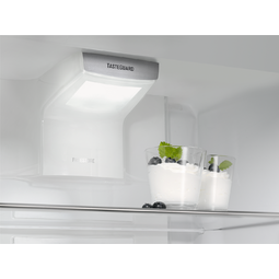 Stockez vos denrées dans l'espace réfrigéré qui vous convient. Le système FreeStore® intelligent maintient automatiquement le niveau adéquat de température et d'humidité dans le réfrigérateur afin que les conditions de stockage soient homogènes dans l'ensemble de l'appareil. Quel que soit l'endroit où vos aliments sont rangés, ils resteront toujours aussi frais, prêts à être servis !